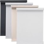 Changshade Custom Blackout Roller Window Shades, Corded Roller Shades for Windows with Thermal Insulated, Light Blocking,Roomdarkening Roller Blinds for Bedroom,Office,Easy to Install,Grey