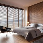 Perfect Pairing_ Wood Slat Wall and Wood Venetian Blinds