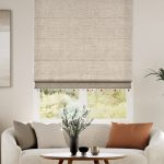 Pure Linen & Cayenne Roman Blind