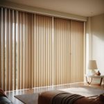 Vertical wooden blinds for Patios and Sliding Doors _ Vistafashions