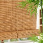 YUJIANHUAA Roller Blind Bamboo,Natural Wooden Blind,Light Filtering Custom Roman Blind,Balcony Shades Decoration Curtain,for Outdoor_Garden_Patio_Gallery,Width×Height (90x180cm_36x71in)